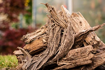 Biofiltermaterial: Belflor® Wurzelholz