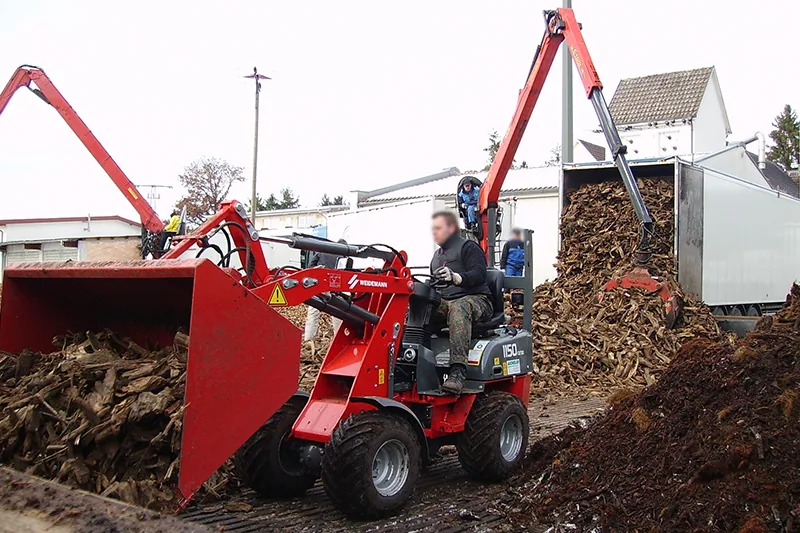 Radlader Weidemann 1140 im Maschinenpark von STÖRK Umwelttechnik